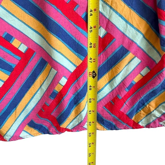 Proud Poppy Pippa Cut Out Multicolor Geometric Midi Dress Plus Size 22 - Picture 12 of 13